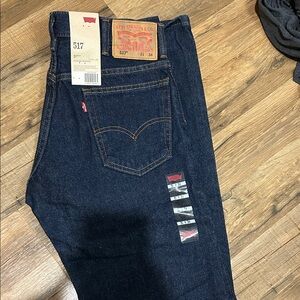 Levi's Men's Dark Indigo Bootcut Jeans 31x34